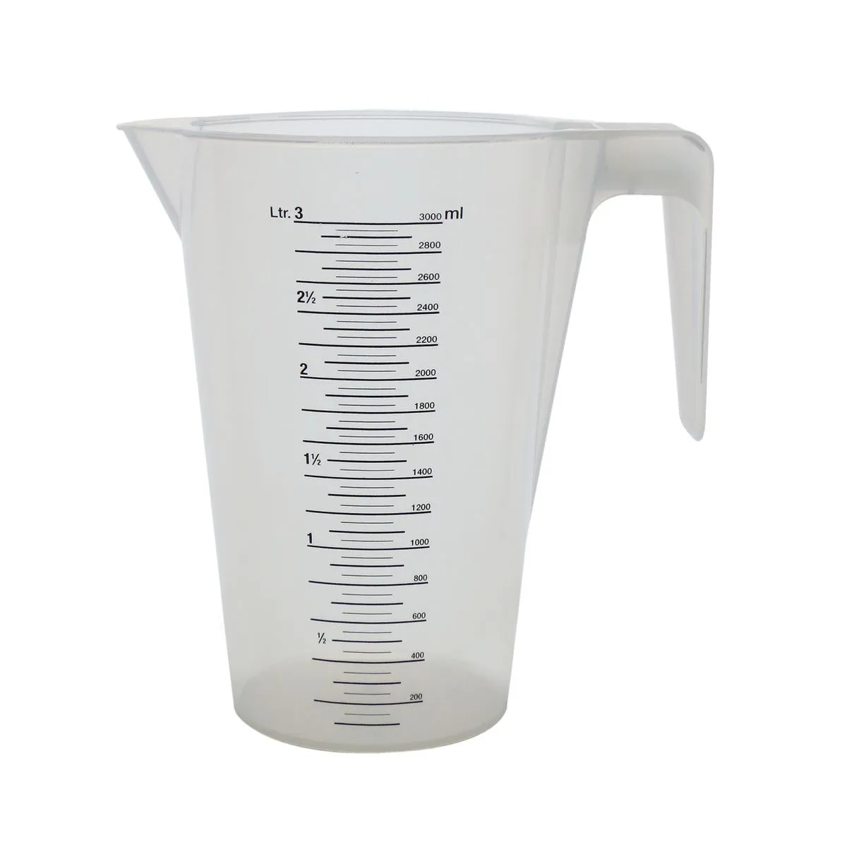 Schneider Misurino con scala graduata in nero; 3000 ml; naturale - immagine 1