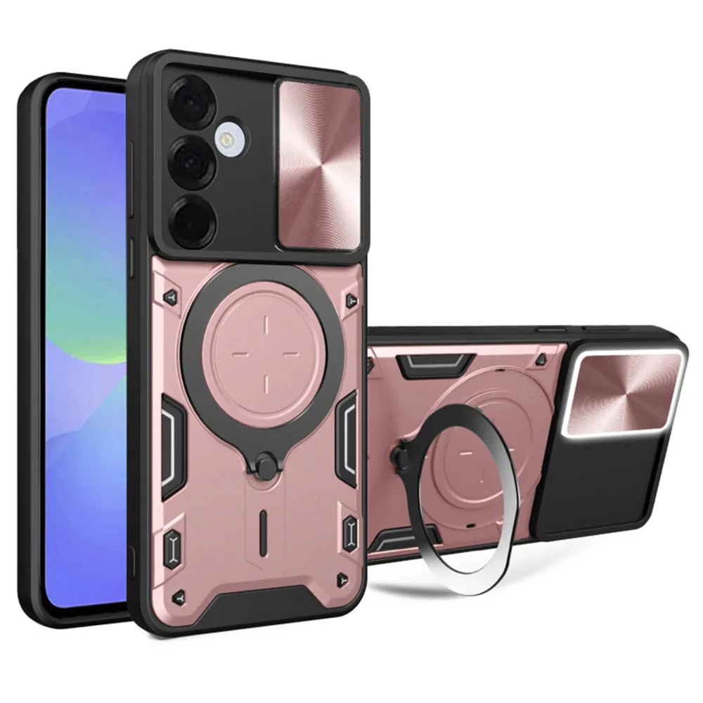 Custodia per Samsung Galaxy A36 A366, Techsuit, CamGuard Pro, Rosa Dorato - immagine 1