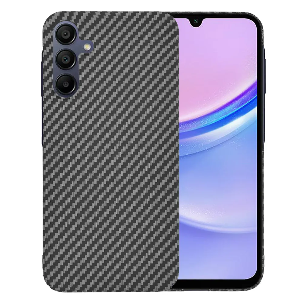 Custodia per Samsung Galaxy A15 5G A156 / A15 A155, Techsuit, Carbonite FiberShell, Nera - immagine 1