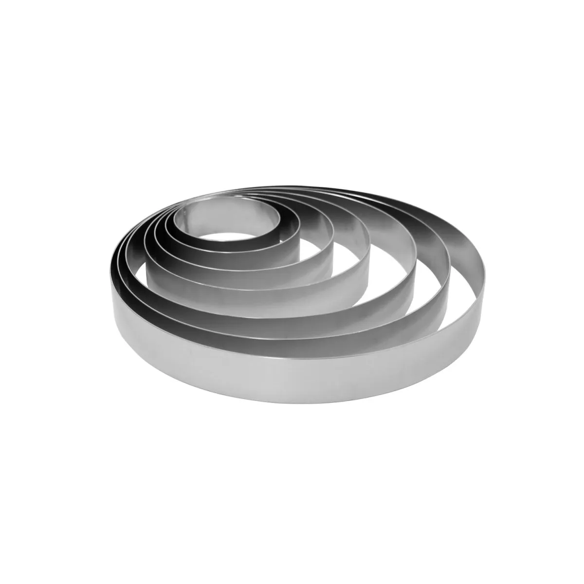 Schneider Set di anelli per torte 7 pezzi in alluminio; 6 cm (H); argento - immagine 1