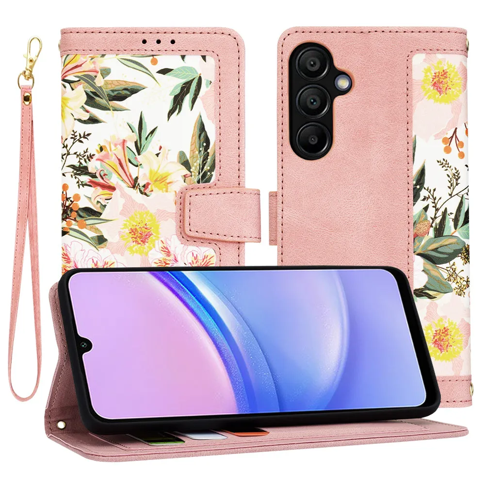 Custodia per Samsung Galaxy A15 5G A156 / A15 A155, Techsuit, FlipCraft, Rosa - immagine 1