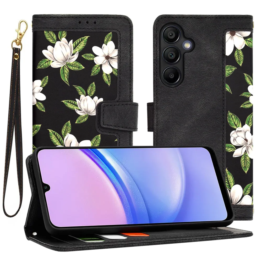 Custodia per Samsung Galaxy A15 5G A156 / A15 A155, Techsuit, FlipCraft, Nera - immagine 1