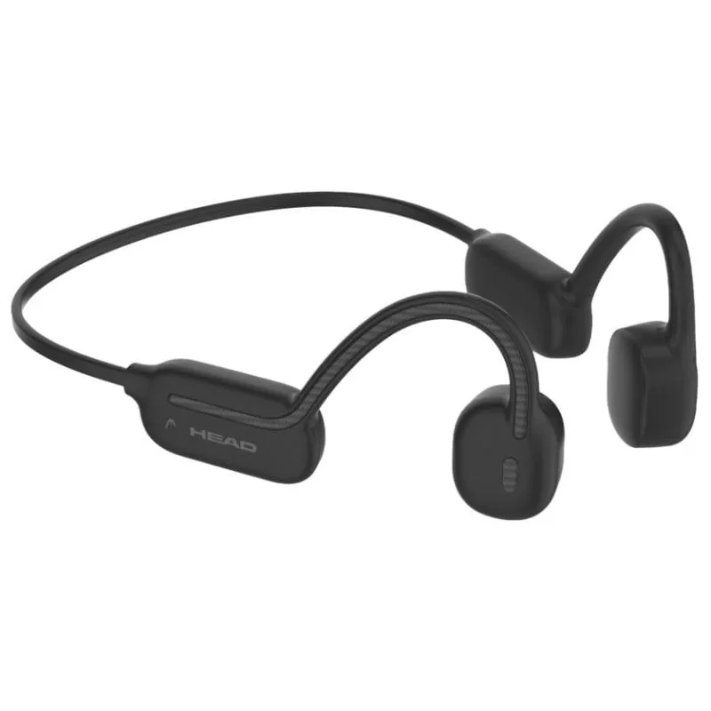 Cuffie Head impermeabili wireless a conduzione ossea con assistenti vocali 32 GB e IPX8 nere - immagine 1