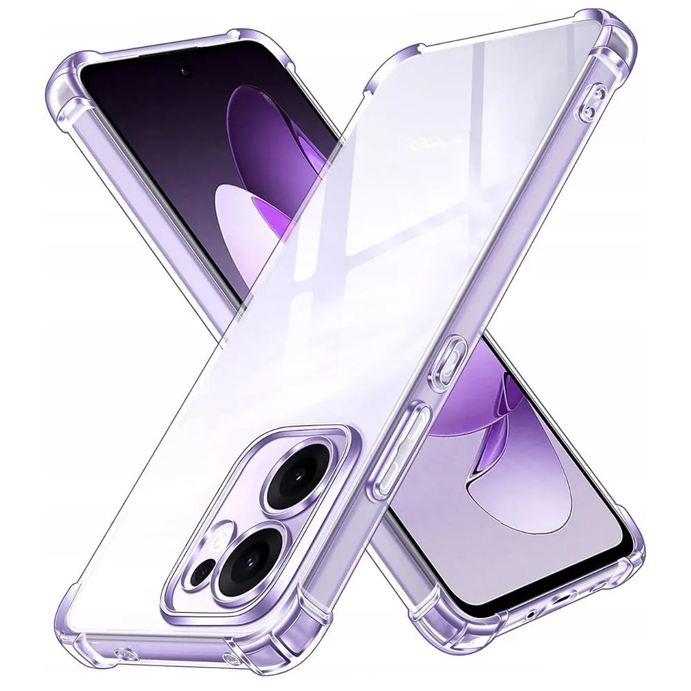Custodia per Oppo Reno13 FS 5G / Reno13 F 4G / Reno13 F, Techsuit, Shockproof Clear, Trasparente - immagine 1