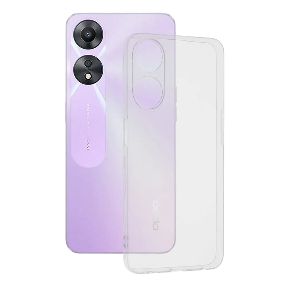 Custodia per Oppo A58 5G / A78 5G, Techsuit, Chiara, Trasparente - immagine 1