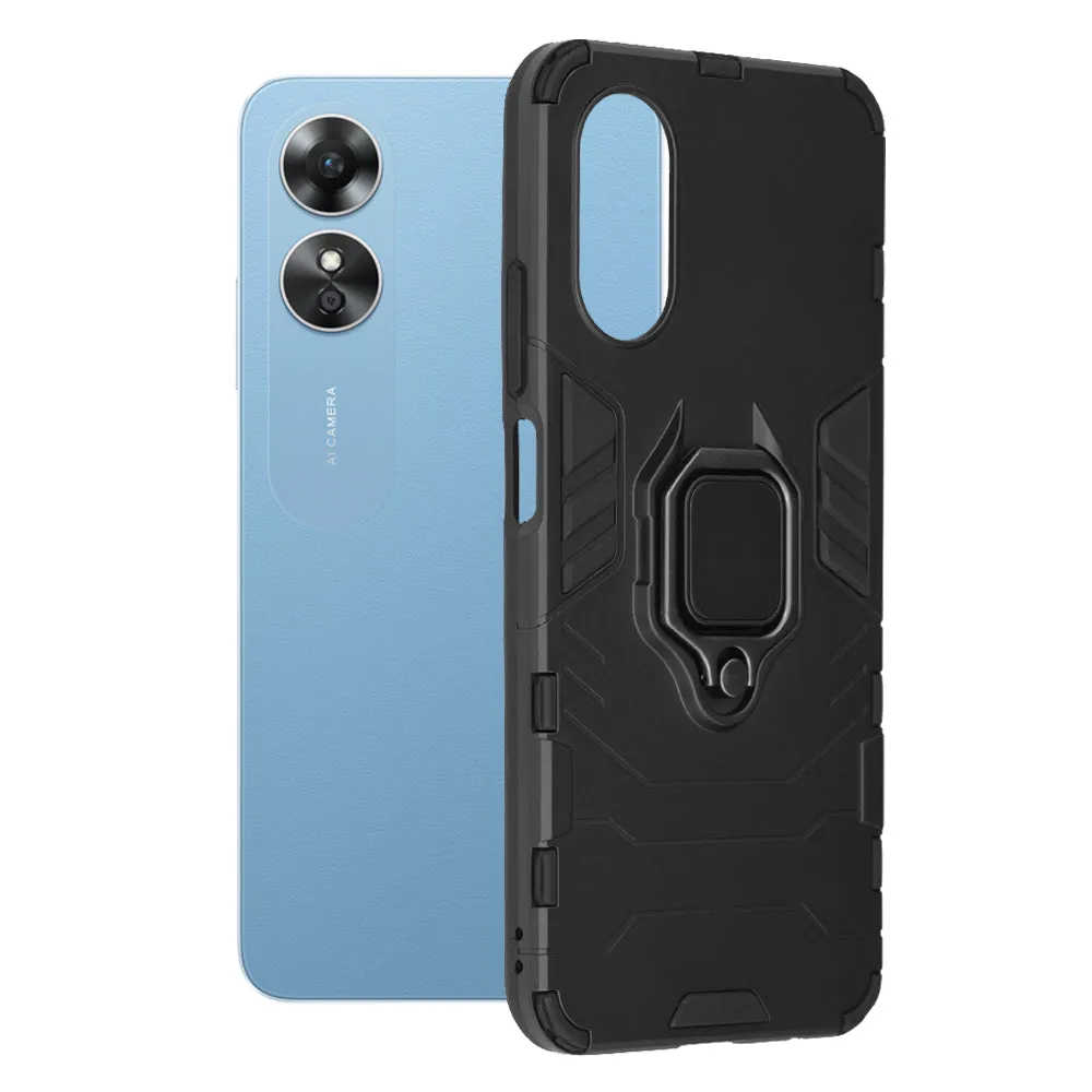 Custodia per Oppo A17, Techsuit, Shield, Nera - immagine 1