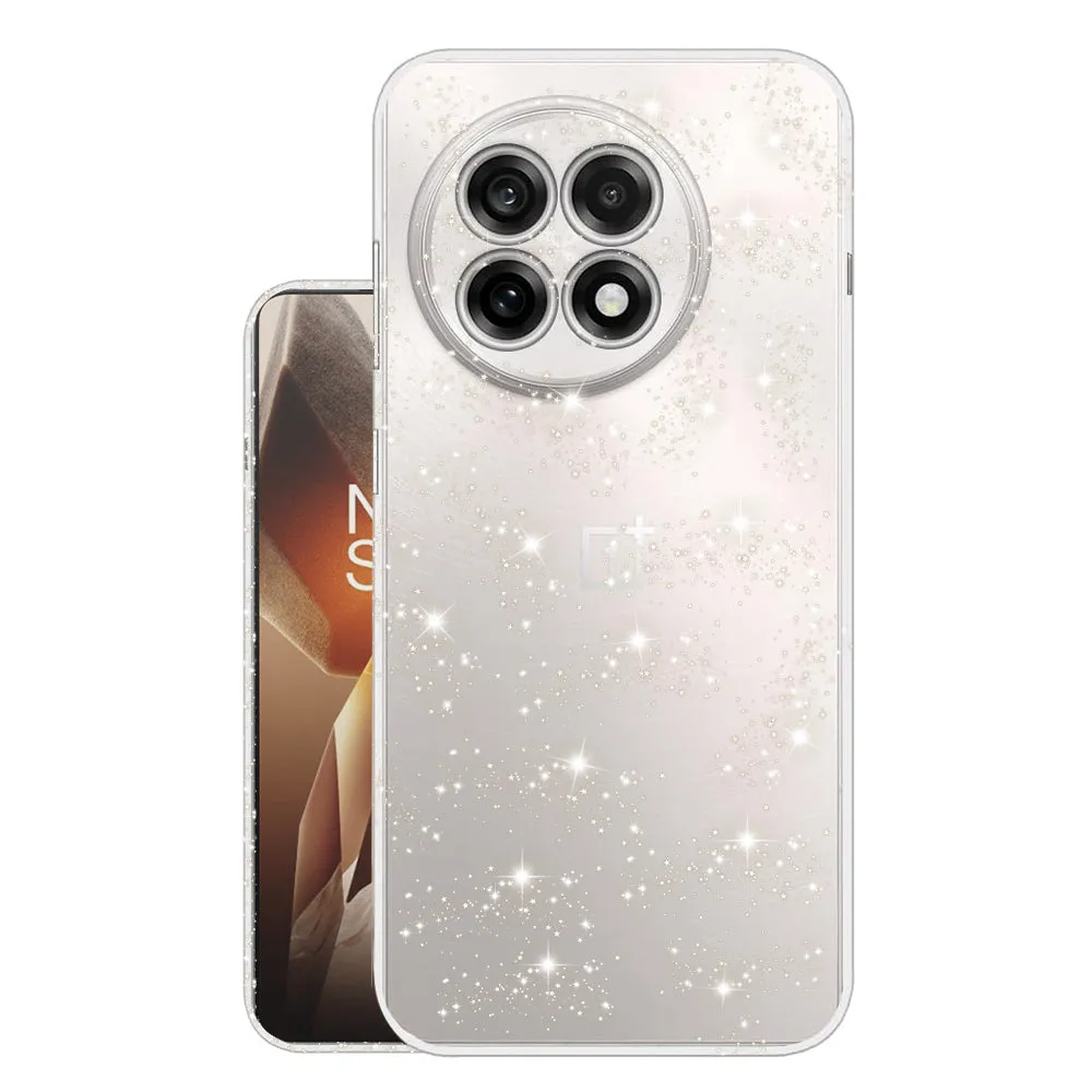 Custodia per OnePlus 13R, Techsuit, SparkleSkin, Trasparente - immagine 1