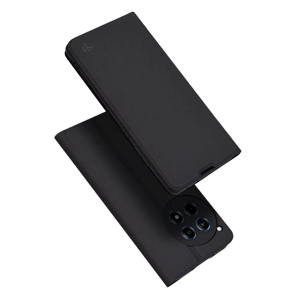Custodia per OnePlus 12R, Techsuit, Magskin Book, Nera - immagine 1