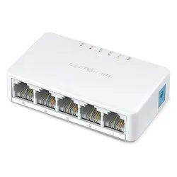 Switch di rete 5 porte White MS105 Fast (100Base-TX) - immagine 1
