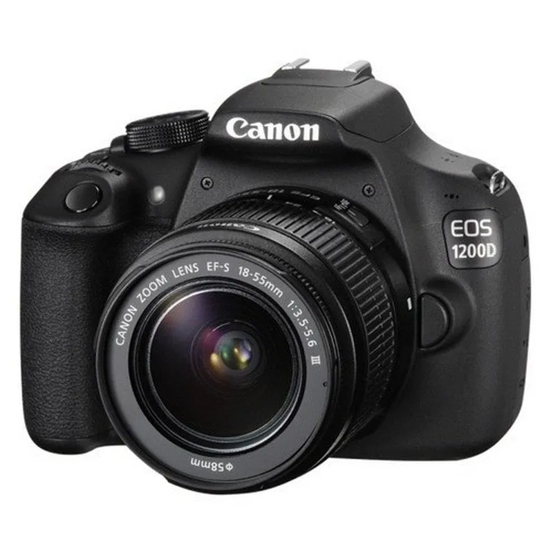 Fotocamera DSLR Canon EOS 1200D 18MP + obiettivo EF-S 18-55mm - immagine 1