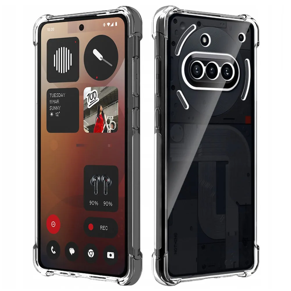 Custodia per Nothing Phone (3a), Techsuit, Shockproof Clear, Trasparente - immagine 1