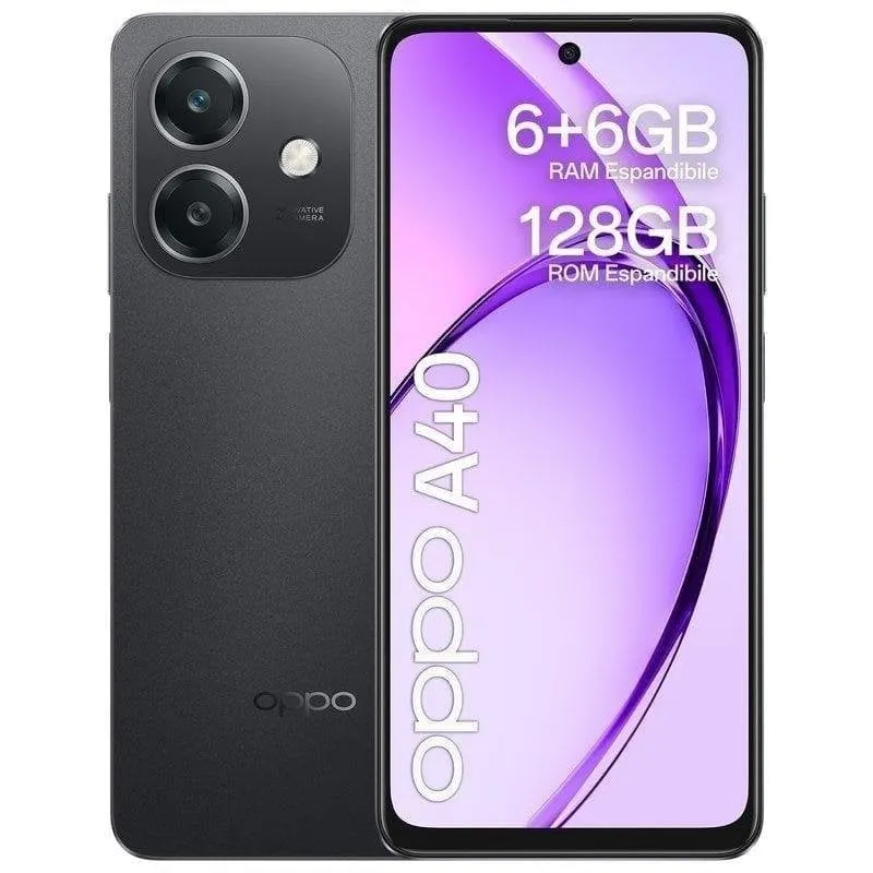 OPPO A40 4G 128GB 4GB 6.67" Nero Dual SIM - immagine 1