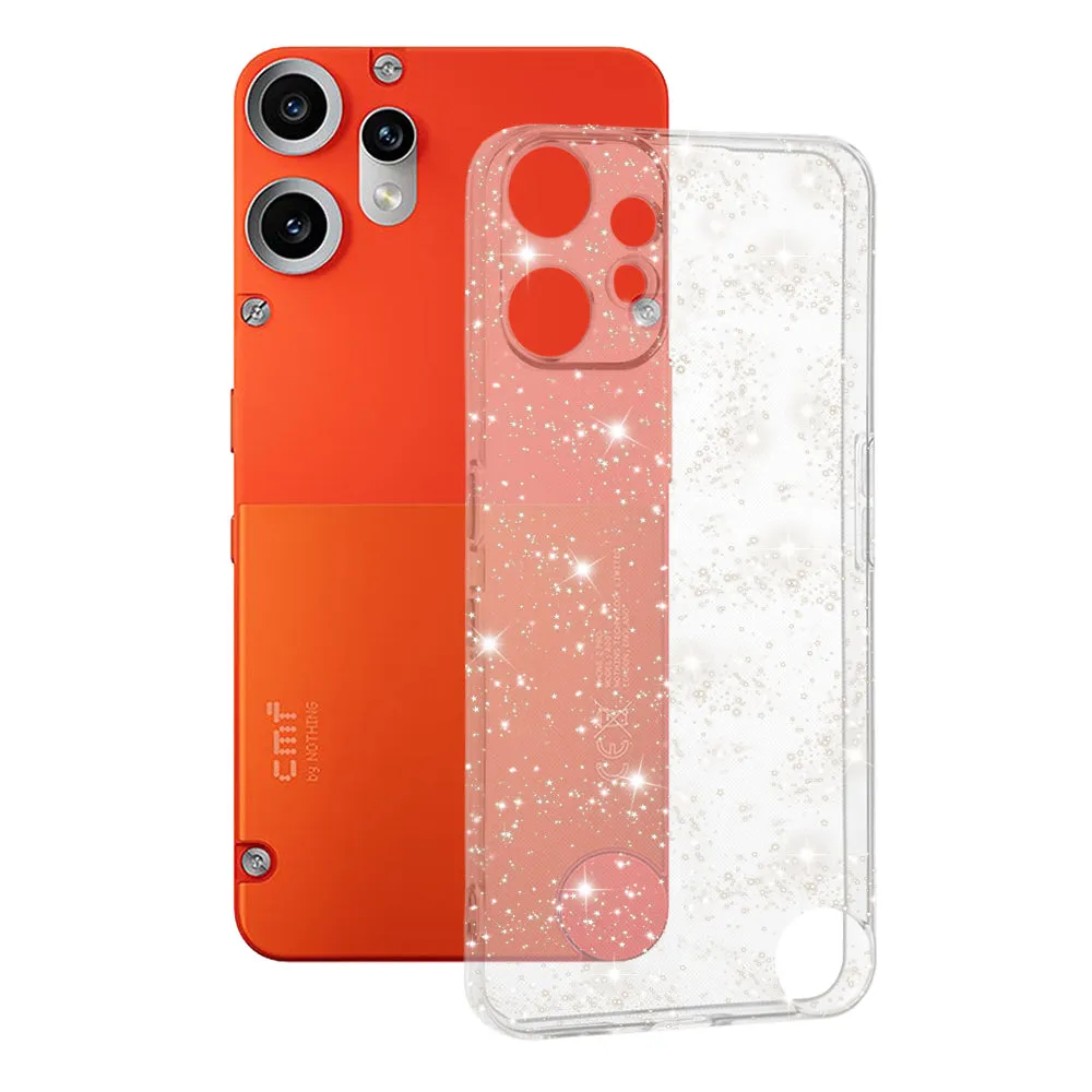 Custodia per Nothing CMF Phone 2 Pro, Techsuit, SparkleSkin, Trasparente - immagine 1