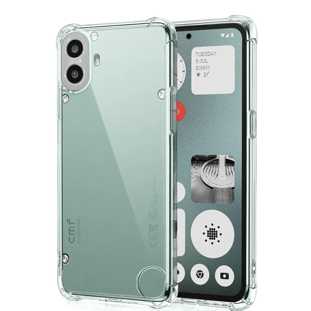 Custodia per Nothing CMF Phone 1, Techsuit, Shockproof Clear, Trasparente - immagine 1