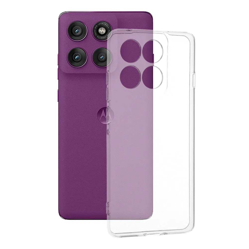 Custodia per Motorola Edge 60 Pro, Techsuit, Chiara, Trasparente - immagine 1