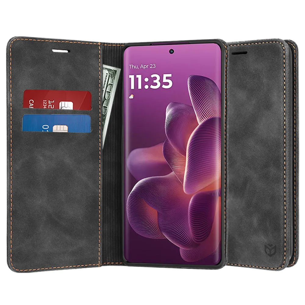 Custodia per Motorola Edge 60 Pro, Techsuit, Confy, Nera - immagine 1