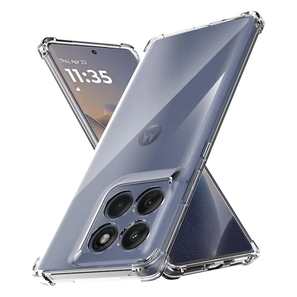 Custodia per Motorola Edge 60 Fusion / Edge 60, Techsuit, Shockproof Clear, Trasparente - immagine 1