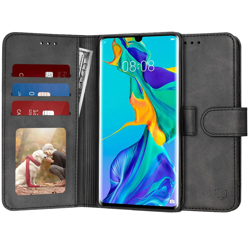 Custodia per Huawei P30 Pro New Edition / P30 Pro, Techsuit, Diary Book, Nera - immagine 1