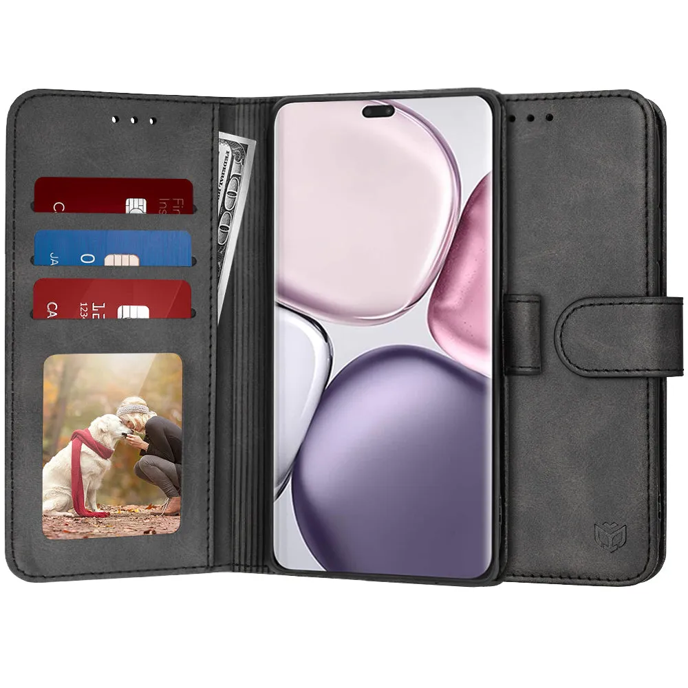 Custodia per Honor X9c / Magic7 Lite, Techsuit, Diary Book, Nera - immagine 1