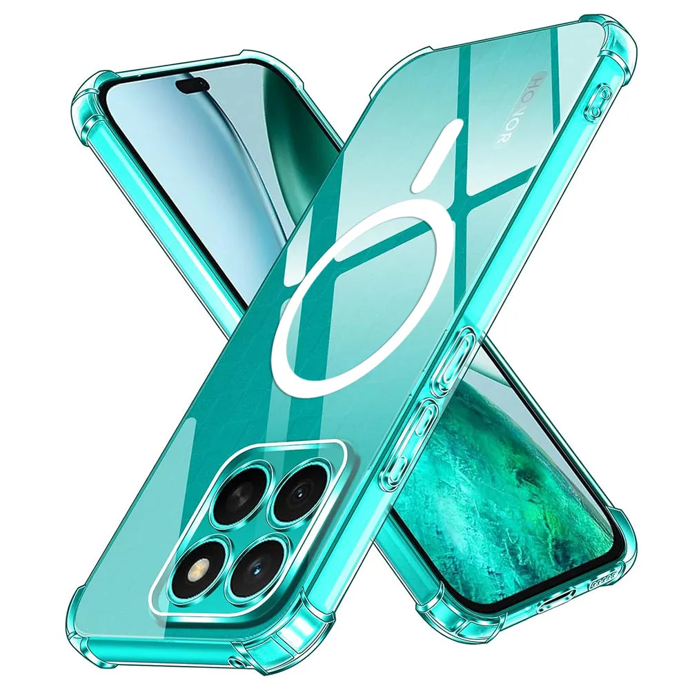 Custodia MagSafe per Honor X8c, Techsuit, Antiurto, Trasparente - immagine 1