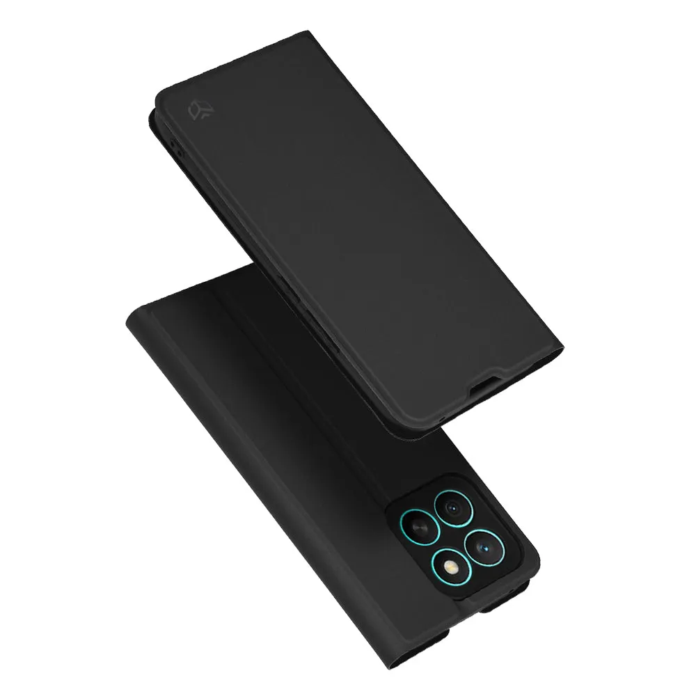 Custodia per Honor X8c, Techsuit, Magskin Book, Nera - immagine 1