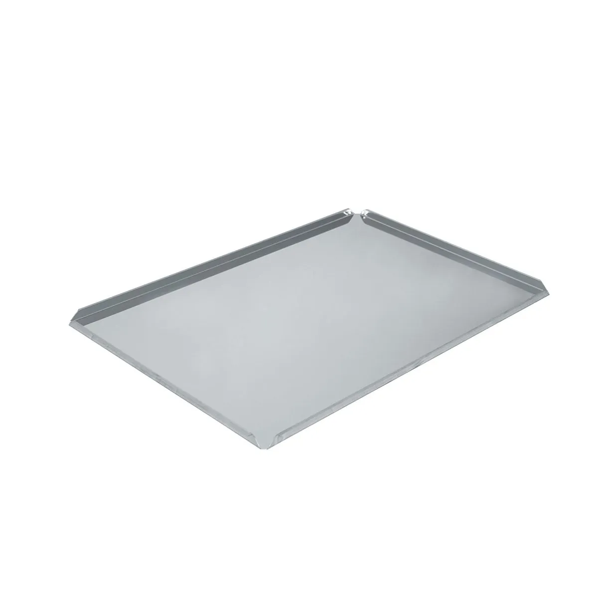 Schneider Piano espositivo in acciaio inox con angoli aperti; 60x40x1.5 cm (LxLxH); acciaio inox; rettangolare - immagine 1