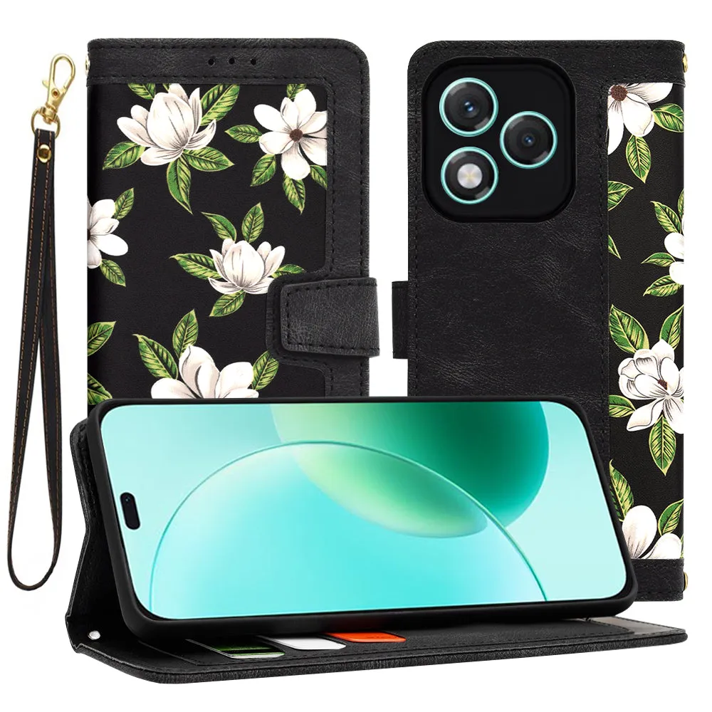 Custodia per Honor 400 Lite, Techsuit, FlipCraft, Nera - immagine 1
