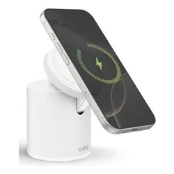 Caricabatterie MAGNETIC Power Dock 2in1 Qi White 15W TEWIRMAGFOLD2IN1 - immagine 1