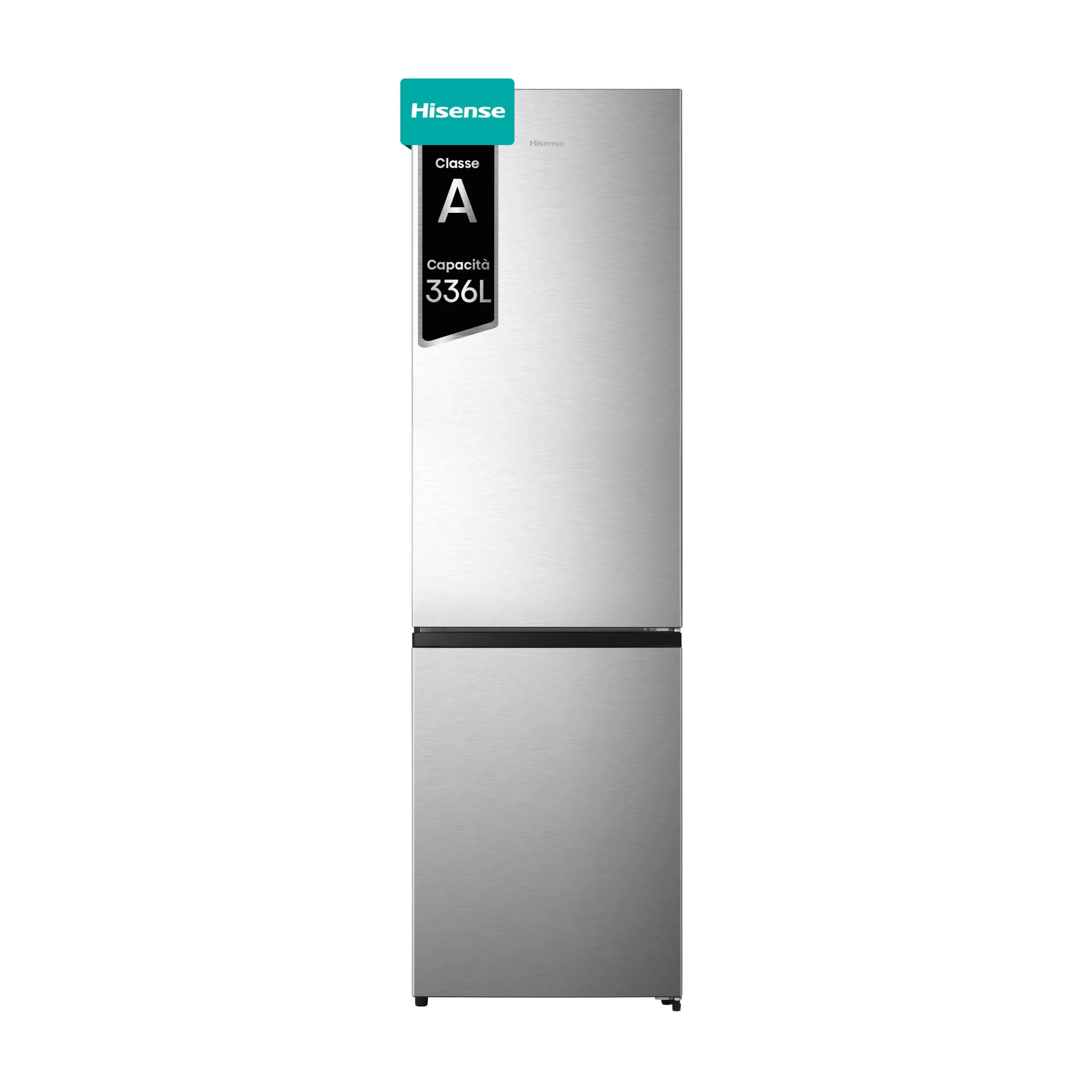 Hisense FCN331ACA NUOVO Frigorifero Combinato Total No Frost, Black, Classe A, 336L, 36db, Porta reversibile, Motore Inverter - immagine 1