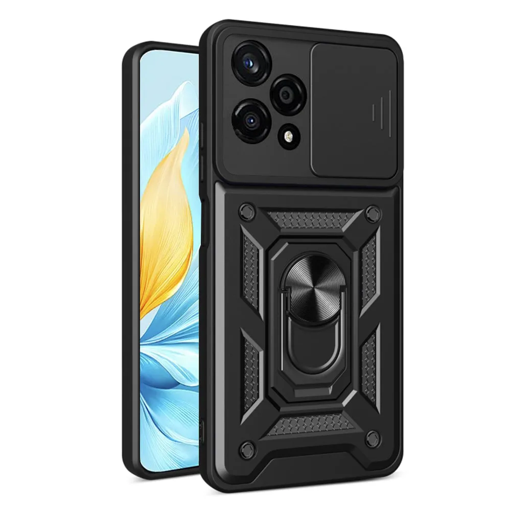 Custodia per Honor 200 Lite, Techsuit, CamShield, Nera - immagine 1