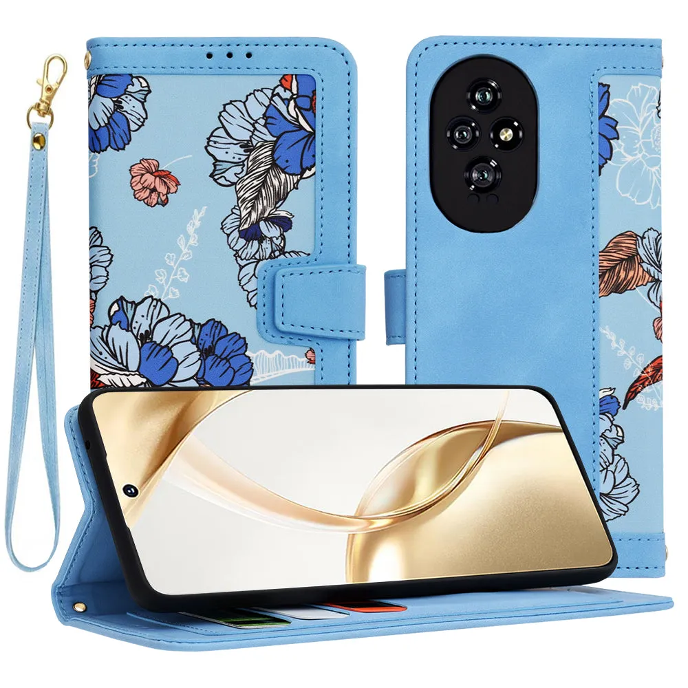 Custodia per Honor 200, Techsuit, FlipCraft, Blu - immagine 1