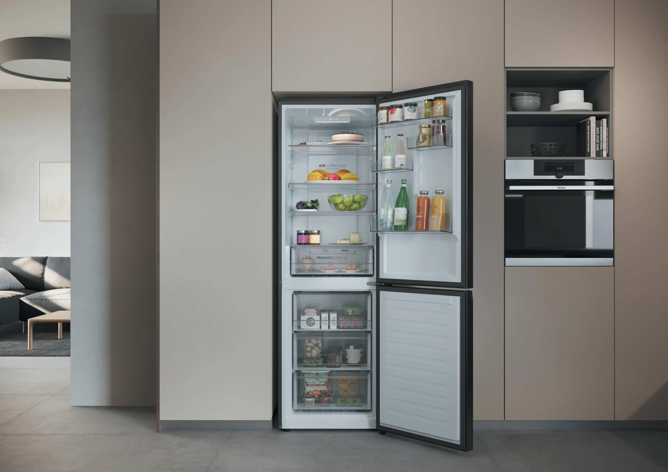 Haier 2D 60 Serie 3 Frigorifero Combinato 355 Litri, Total No Frost - immagine 10