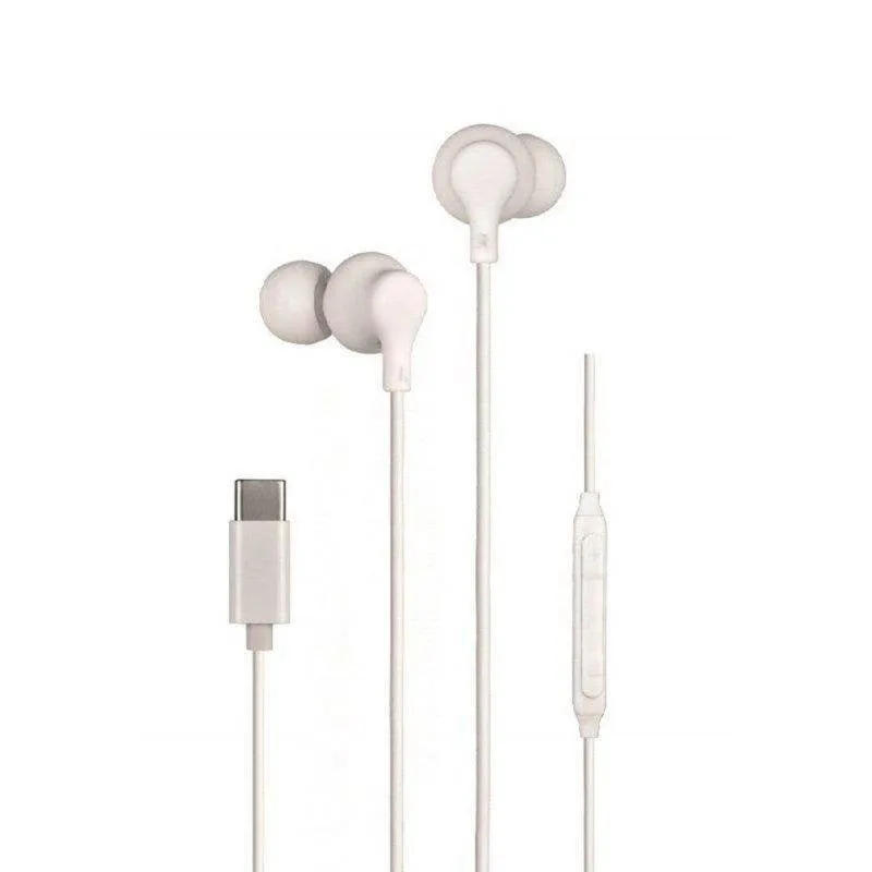 Auricolari Daewoo DW2016 con cavo USB-C, Microfono, Controllo Volume, Bianchi - immagine 1