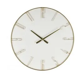 Orologio da parete (60x5cm) PIERRE Bianco e Oro 0182474 - immagine 1