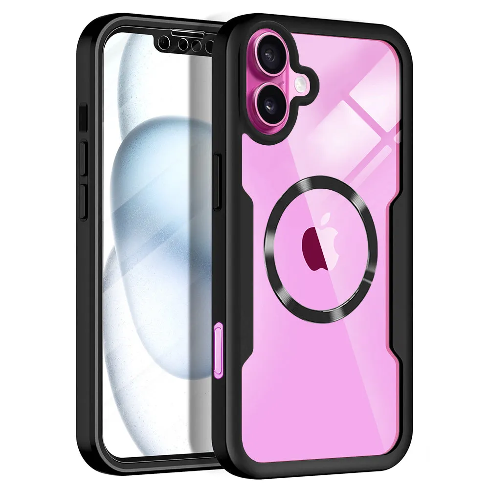 Custodia MagSafe per Apple iPhone 16 Plus, Techsuit, ColorVerse 360, Nera - immagine 1