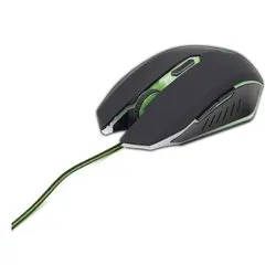 Mouse Gaming Wired Black e Green MUSG 001 G - immagine 1
