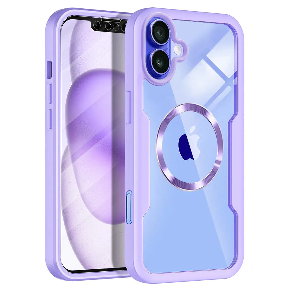 Custodia MagSafe per Apple iPhone 16, Techsuit, ColorVerse 360, Viola - immagine 1
