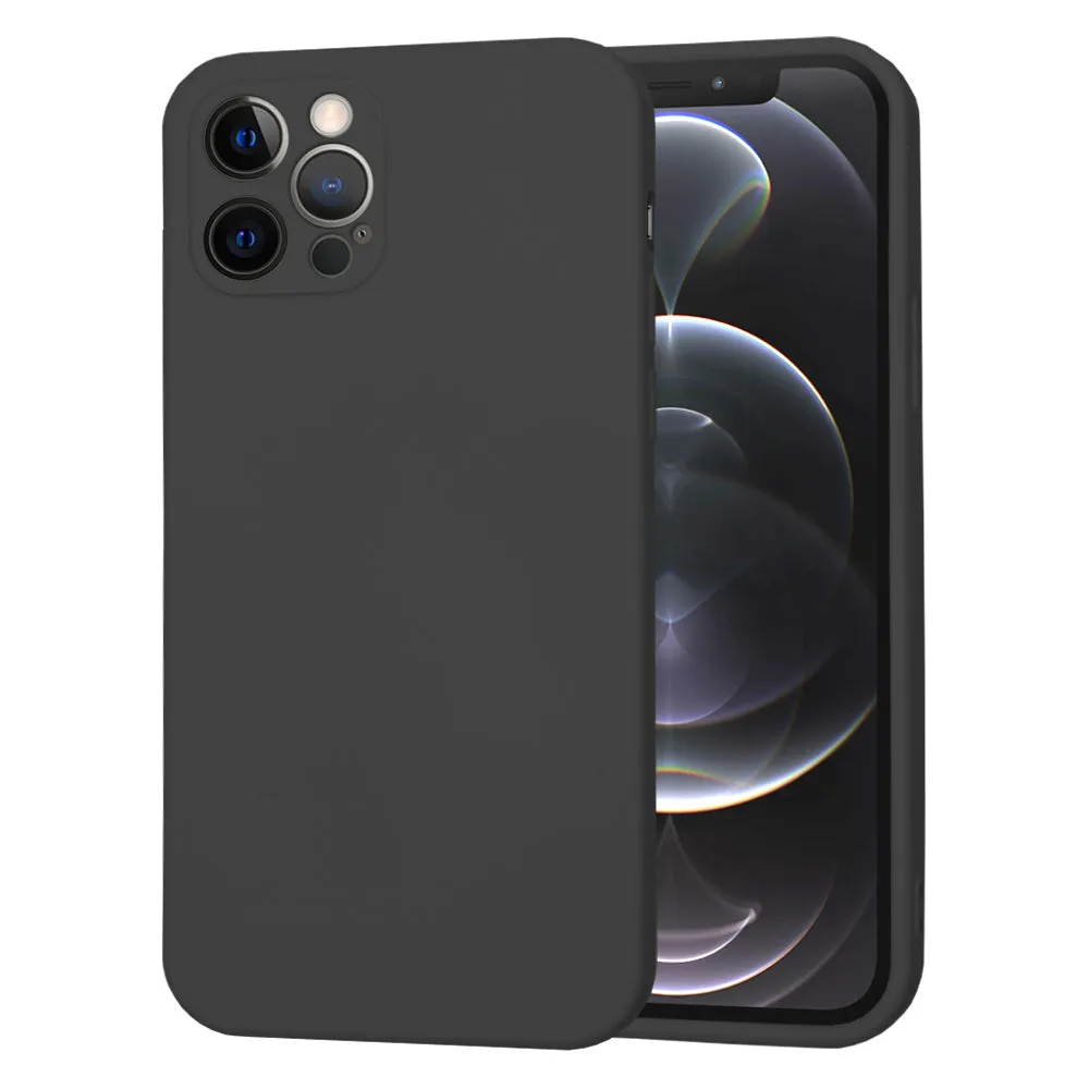 Custodia per Apple iPhone 12 Pro, Techsuit, SoftFlex, Nera - immagine 1