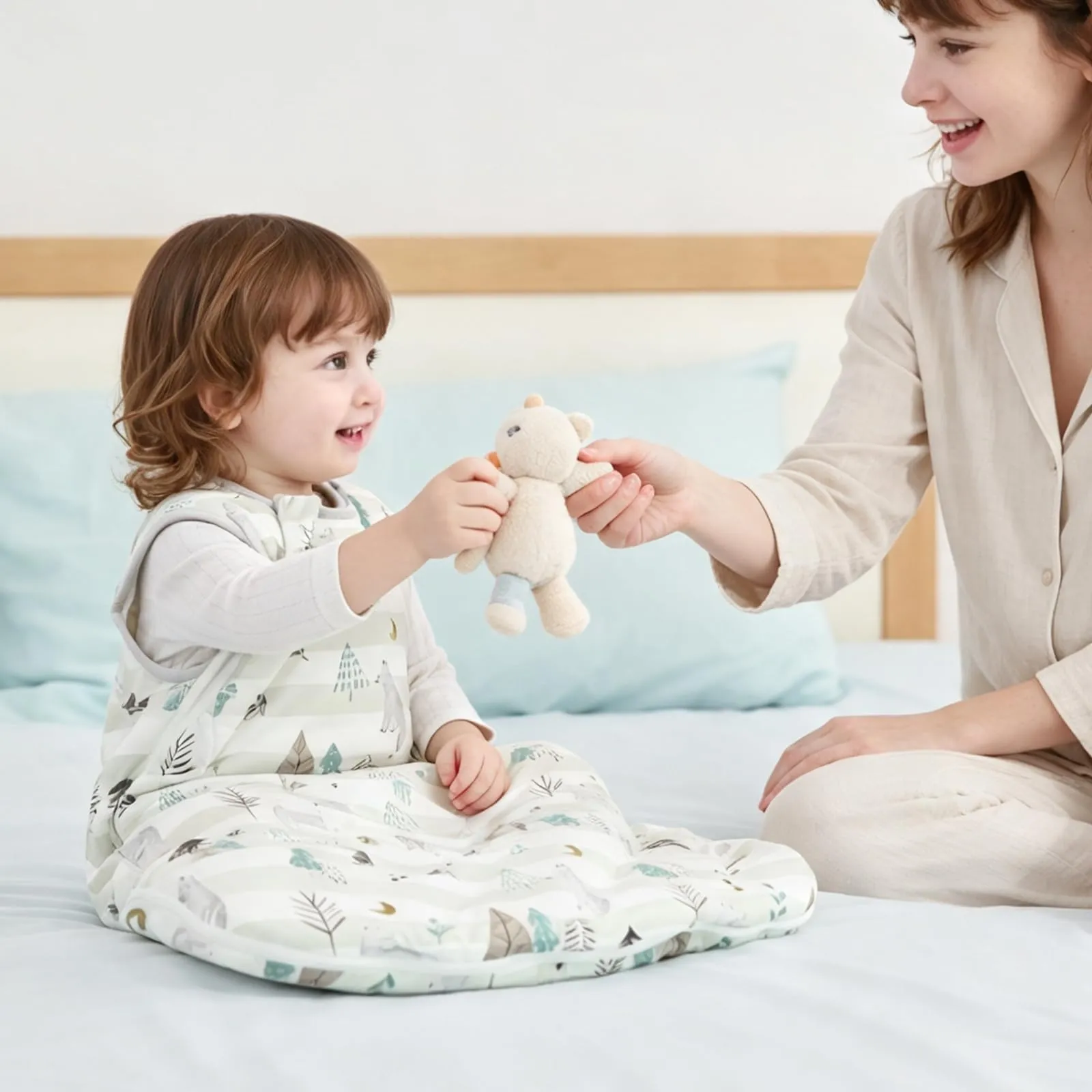 ToyaTec Sacco Nanna Bebé 2.5 Tog Super Morbido in Viscosa di Bambù, Sacco Nanna in Fibra di Bambù per Neonati, Coperta da Letto Autunno-Inverno - immagine 8