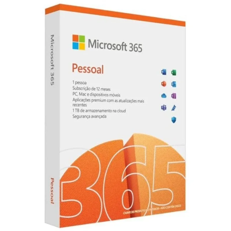 Abbonamento personale portoghese per 1 anno a Microsoft Office M365 Eurozone Medialess P10 - immagine 1