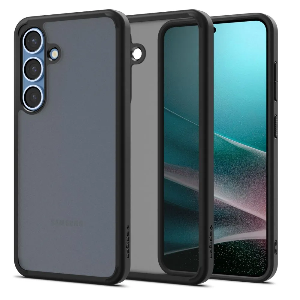 Custodia per Samsung Galaxy S25 S931, Spigen, Ultra Hybrid, Nero Satinato ACS09007 - immagine 1
