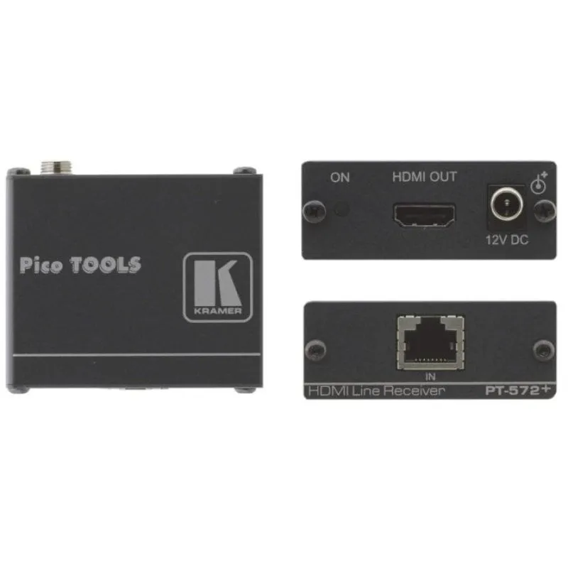 Kramer Electronics - Ricevitore AV extender audio/video Pt-572+ nero - immagine 1
