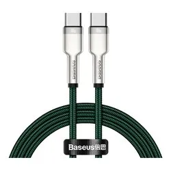 Cavo USB C CAFULE 100W Metal Green e Silver 2m CATJK D06 - immagine 1