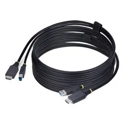 Cavo adattatore KVM HDMI e USB Black 3m HU12210 KVM CABLE - immagine 1