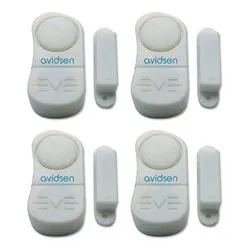 Contatto magnetico allarme 4 pz mini per porte e finestre Bianco 100324 - immagine 1