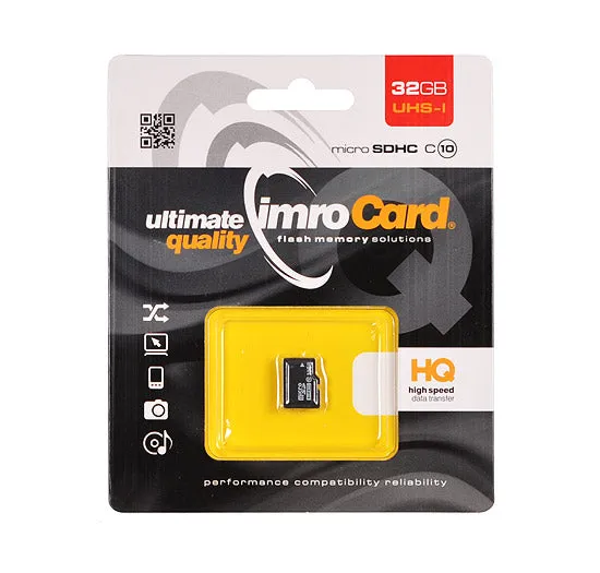 Scheda di memoria microSDHC Imro, 32Gb, Classe 10 / UHS-1 U1 - immagine 1