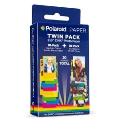 Carta fotografica 5 x 7,6 cm (20pz) ZINK Twin Pack POLZ2X320MIX - immagine 1