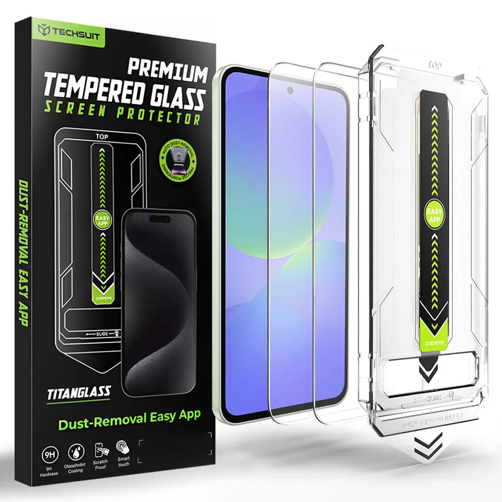 Pellicola protettiva per schermo Techsuit TitanGlass CrystalHD per Samsung Galaxy A37 5G / A36 A366, Vetro temperato, Set da 2 pezzi - immagine 1