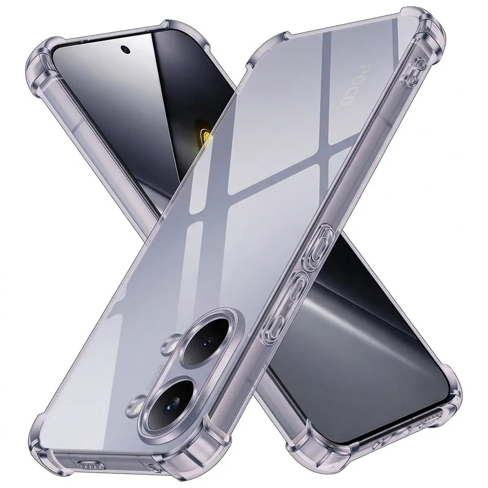 Custodia per Xiaomi Poco X8 Pro Max, Techsuit, Shockproof Clear, Fumè - immagine 1