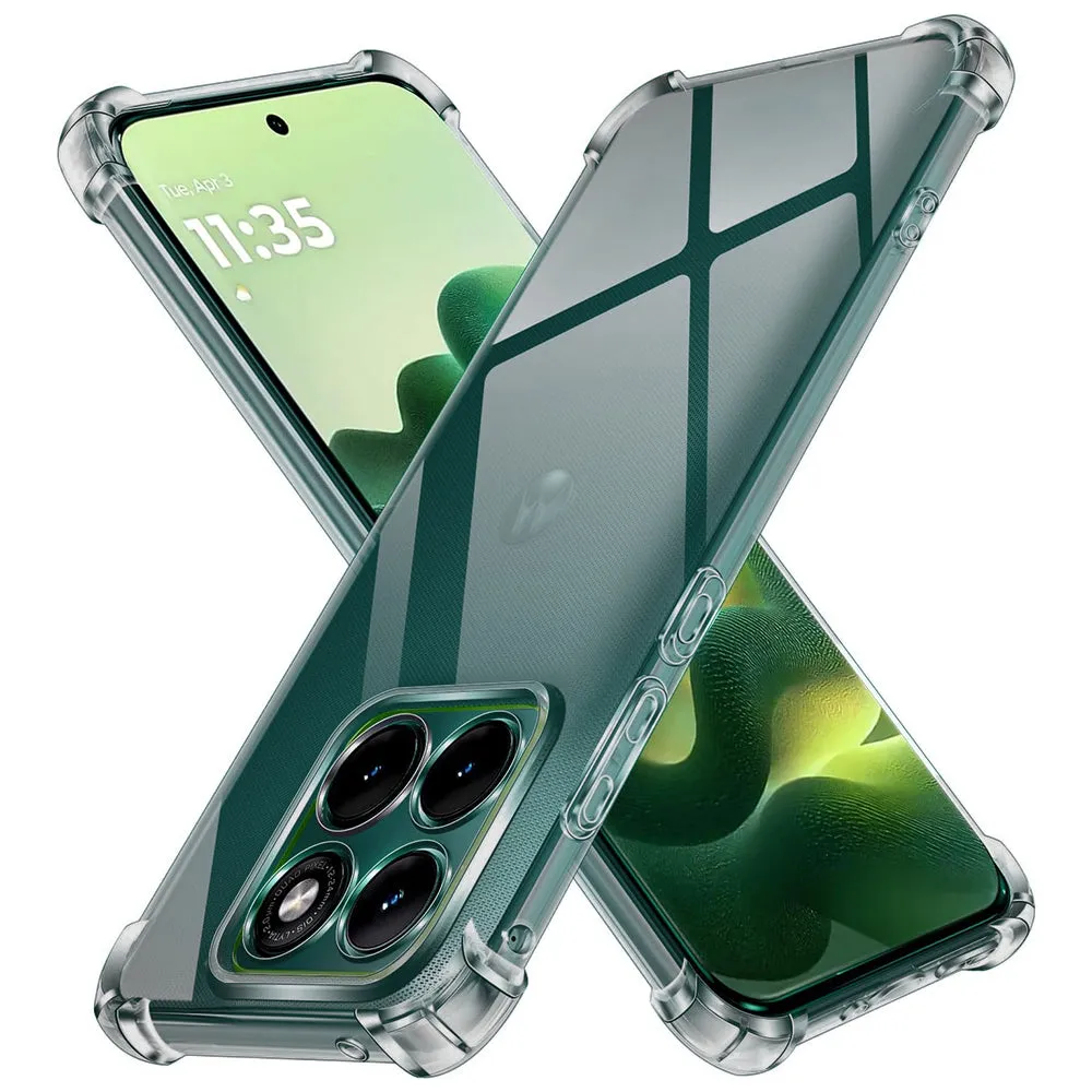 Custodia per Motorola Edge 70 Fusion, Techsuit, Shockproof Clear, Fumè - immagine 1